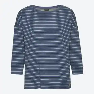 Damen-Langarmshirt in gestreiftem Design