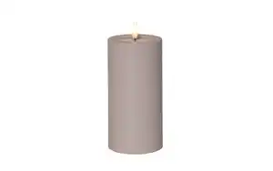 Outdoor LED Kerze Flamme soft, beige, 17,5 cm