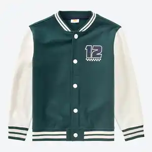 Kinder-Jungen-Sweatjacke mit Rippbündchen