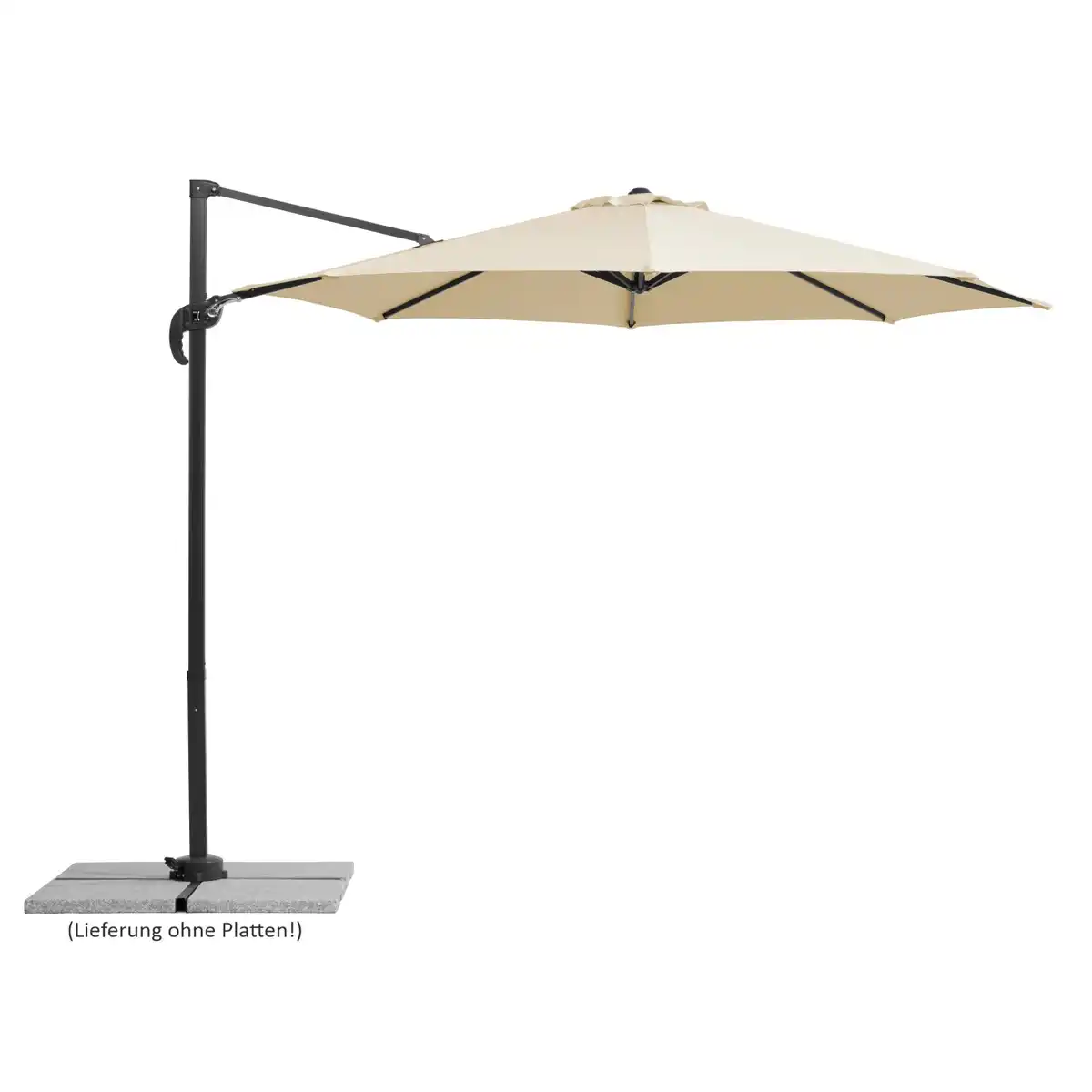 Bild 1 von Schneider Ampelschirm Ø 300 cm Natur mit Dreh- & Neigungsfunktion