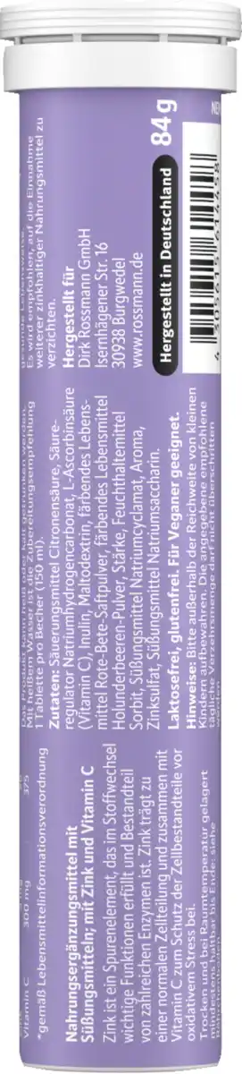 Bild 3 von altapharma Brausetabletten Zink + Vitamin C, 84 g