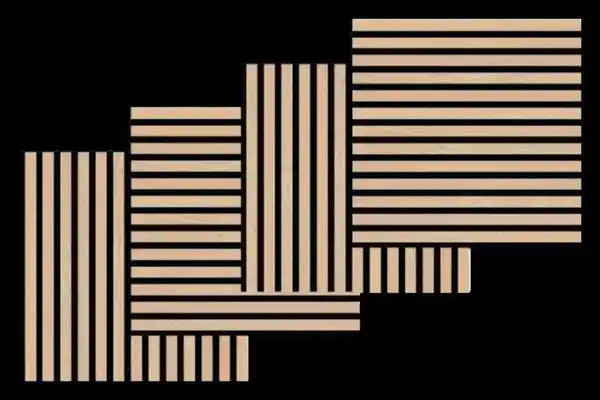 Bild 1 von ELEPHANT Akustik Paneel Square, 4er Set, Light Oak