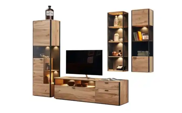 Bild 2 von Schöner Wohnen Kollektion - Wohnwand Andra, Eiche rustico/anthrazit