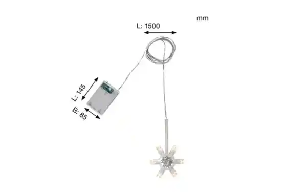 Bild 3 von Lichterkette für Papiersterne Lighty, transparent, 150 cm