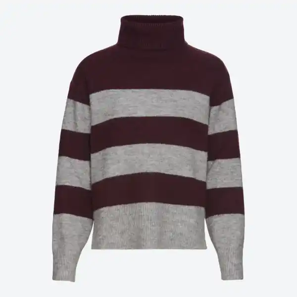 Bild 2 von Damen-Ringelpullover mit Rollkragen