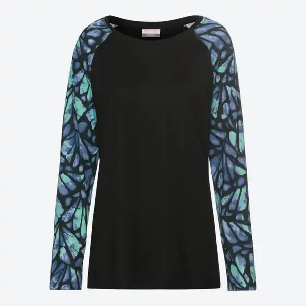 Bild 4 von Damen-Pyjama mit Schmetterlingsmuster, 2-teilig