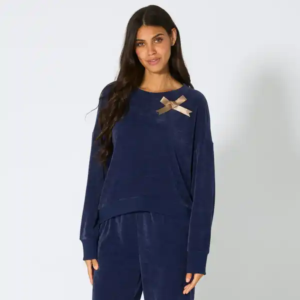 Bild 1 von Damen-Homewear-Oberteil mit Schleife