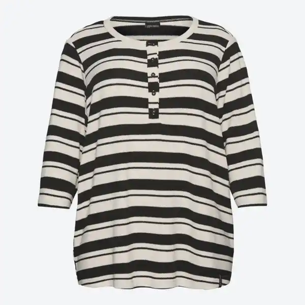 Bild 2 von Damen-Shirt im Streifen-Design, große Größen