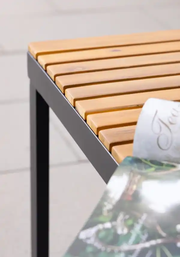 Bild 4 von Gartenbank aus Akazienholz, ca. 130 x 35 x 45 cm