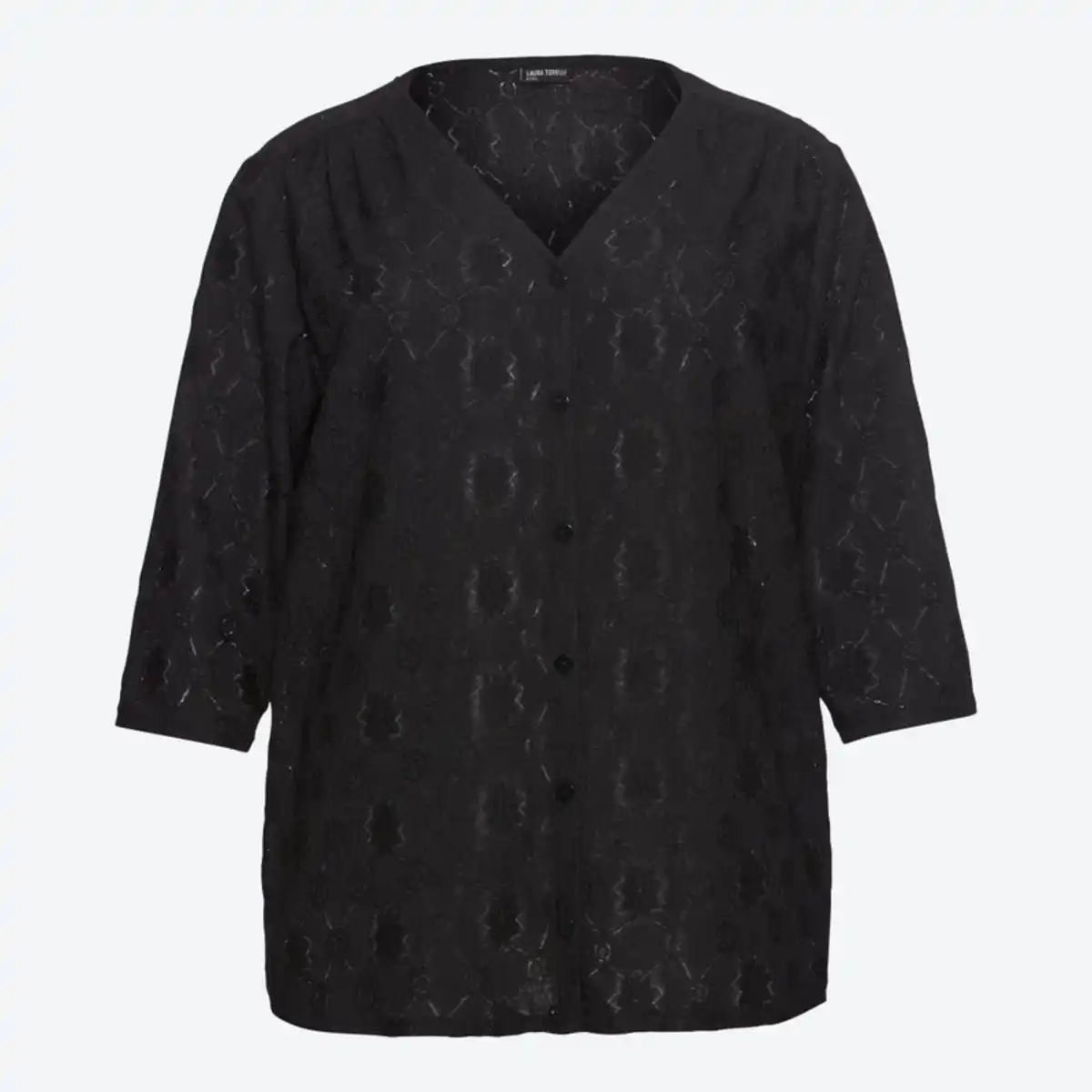 Bild 2 von Damen-Langarmshirt mit Knopfleiste, große Größen