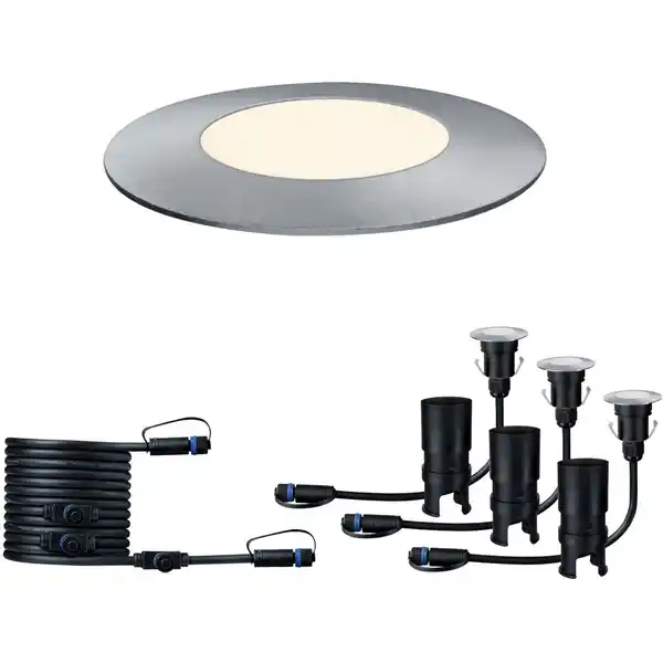 Bild 1 von Paulmann Plug&Shine Bodeneinbaustrahler Ergänzungs-Set IP65 Warmweiß