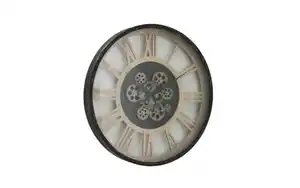 Wanduhr Takto, schwarz/beige