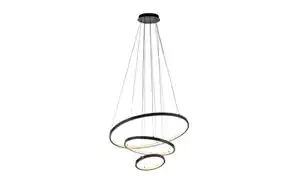 LED-Pendelleuchte Cerchi, schwarz, inkl. Höhenverstellung