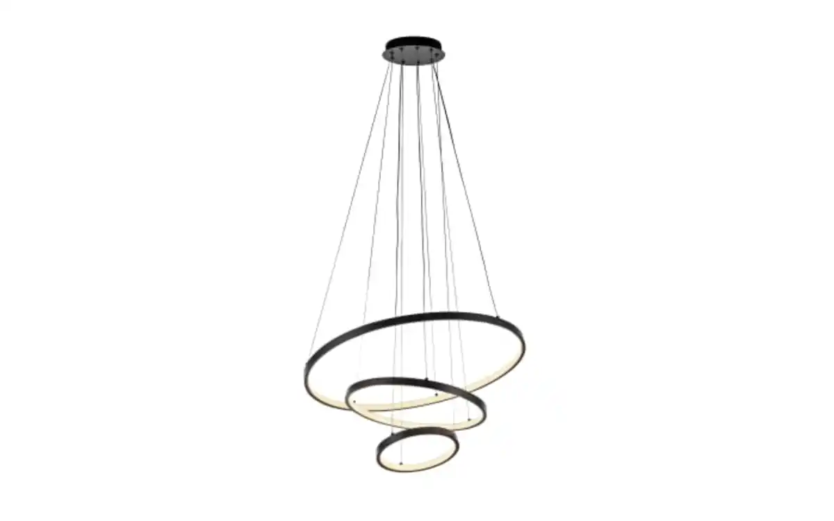 Bild 1 von LED-Pendelleuchte Cerchi, schwarz, inkl. Höhenverstellung
