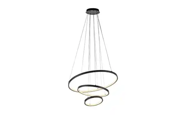 Bild 1 von LED-Pendelleuchte Cerchi, schwarz, inkl. Höhenverstellung