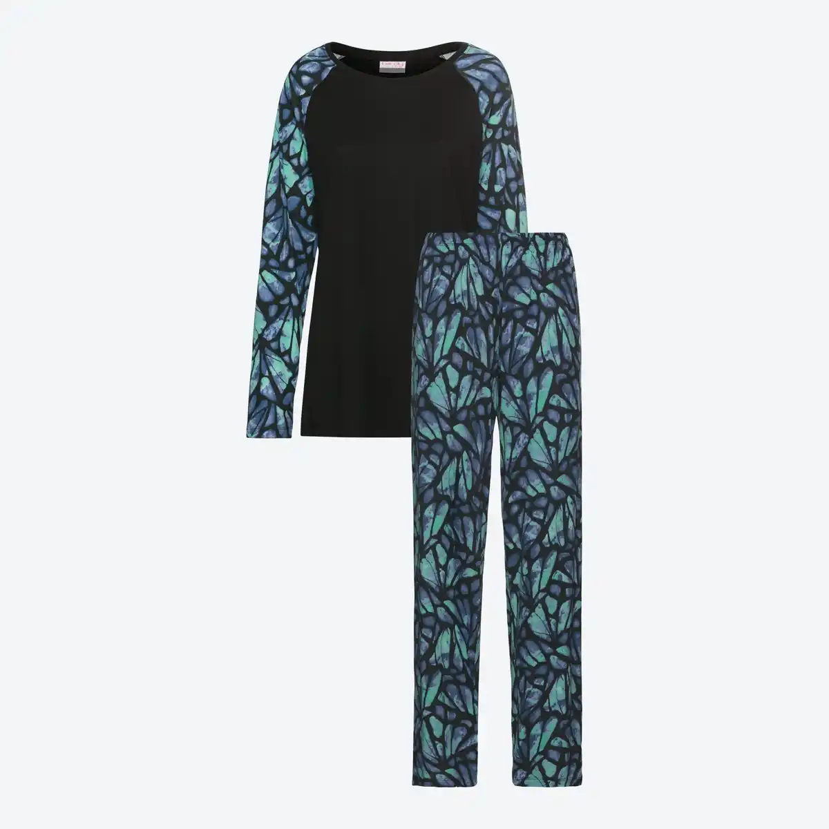 Bild 3 von Damen-Pyjama mit Schmetterlingsmuster, 2-teilig