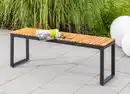 Bild 2 von Gartenbank aus Akazienholz, ca. 130 x 35 x 45 cm