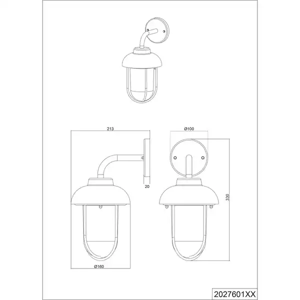 Bild 2 von Trio Außenwandleuchte Duero rostfarbig