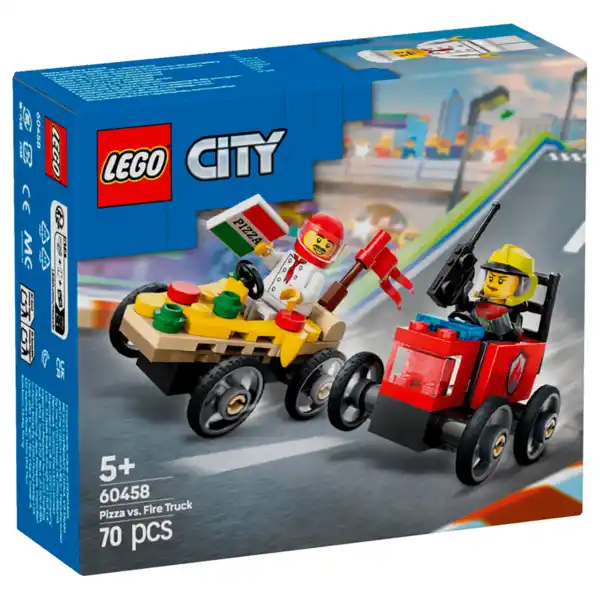 Bild 1 von Lego City 70 Teile Pizzalieferwagen vs. Löschauto ab 5 Jahre