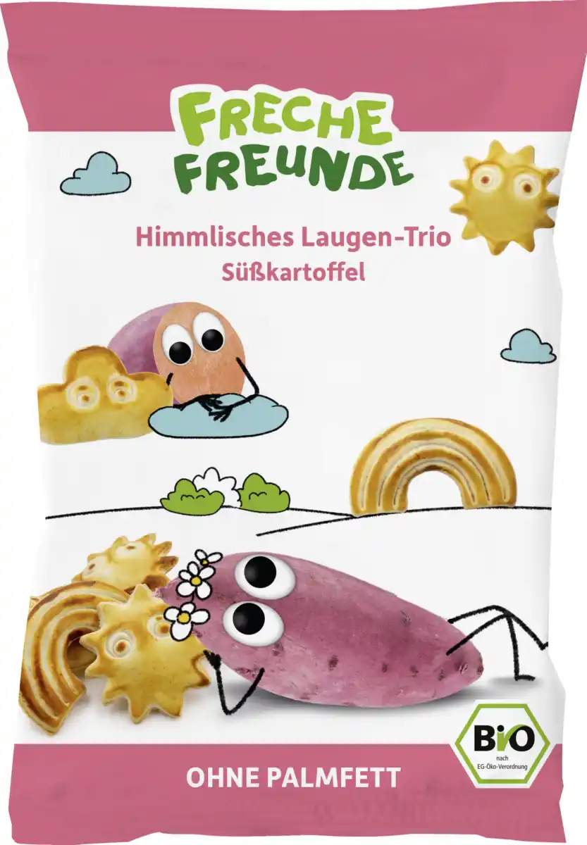 Bild 1 von Freche Freunde Bio Himmlisches Laugen-Trio Süßkartoffel, 80 g