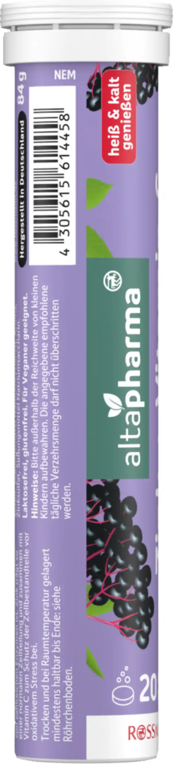 Bild 2 von altapharma Brausetabletten Zink + Vitamin C, 84 g