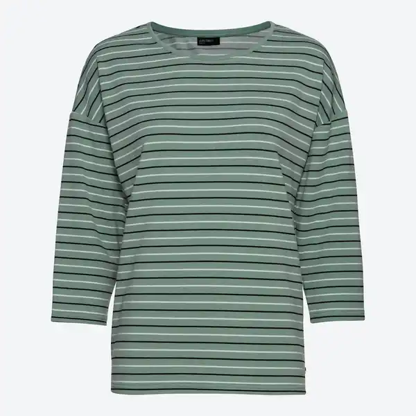 Bild 1 von Damen-Langarmshirt in gestreiftem Design