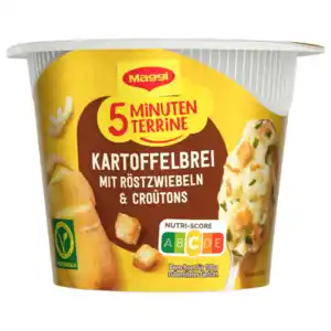 Maggi 5 Minuten Terrine Kartoffelbrei mit Röstzwiebeln & Croutons 56g