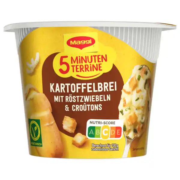 Bild 1 von Maggi 5 Minuten Terrine Kartoffelbrei mit Röstzwiebeln & Croutons 56g
