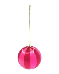 Christbaumkugel, 6,9 cm, Satin, Rot-Lila