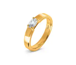 925 Silber Ring »Baguette«