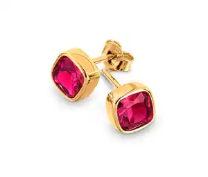 925 Silber Ohrstecker »Fuchsia«