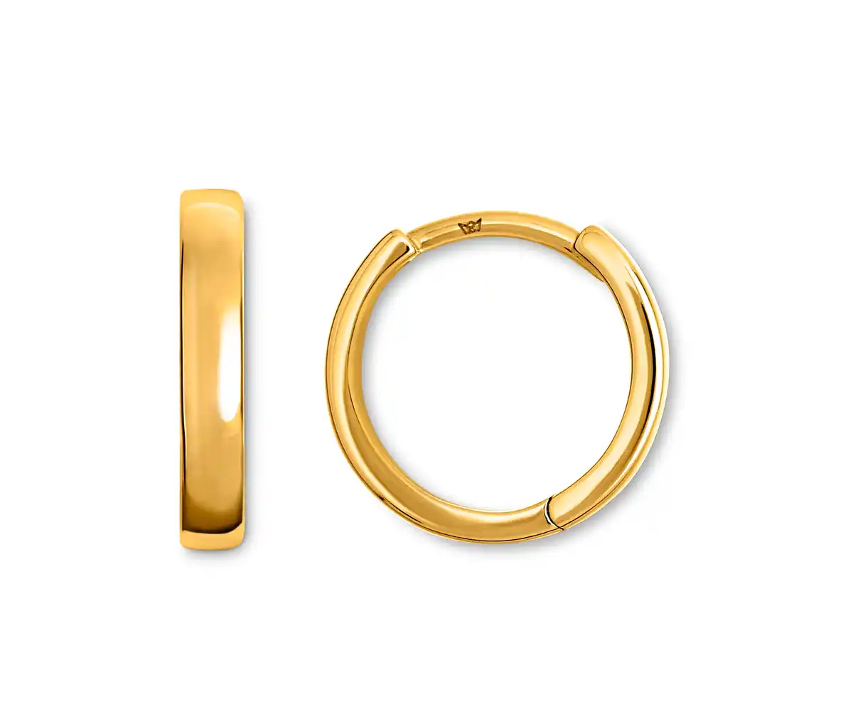 Bild 1 von 375 Gold Creolen glatt