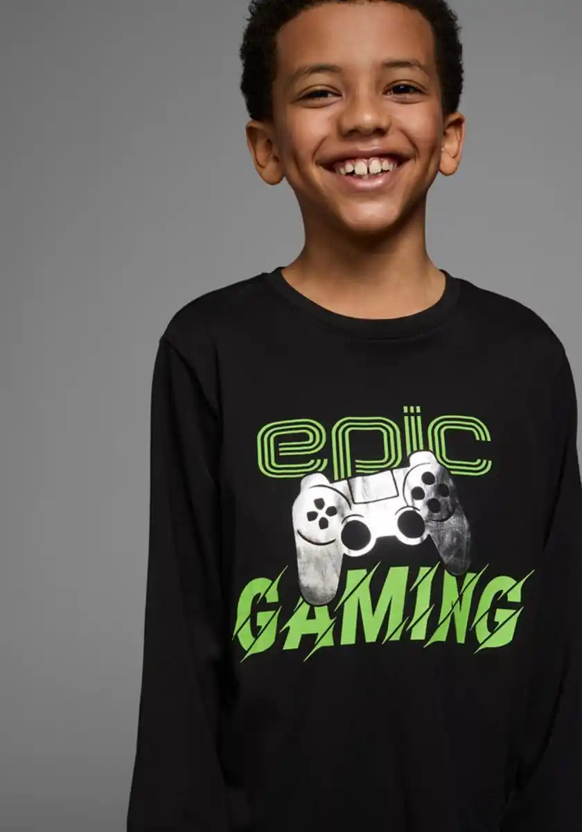 Bild 1 von KIDSWORLD Langarmshirt EPIC GAMING, Schwarz