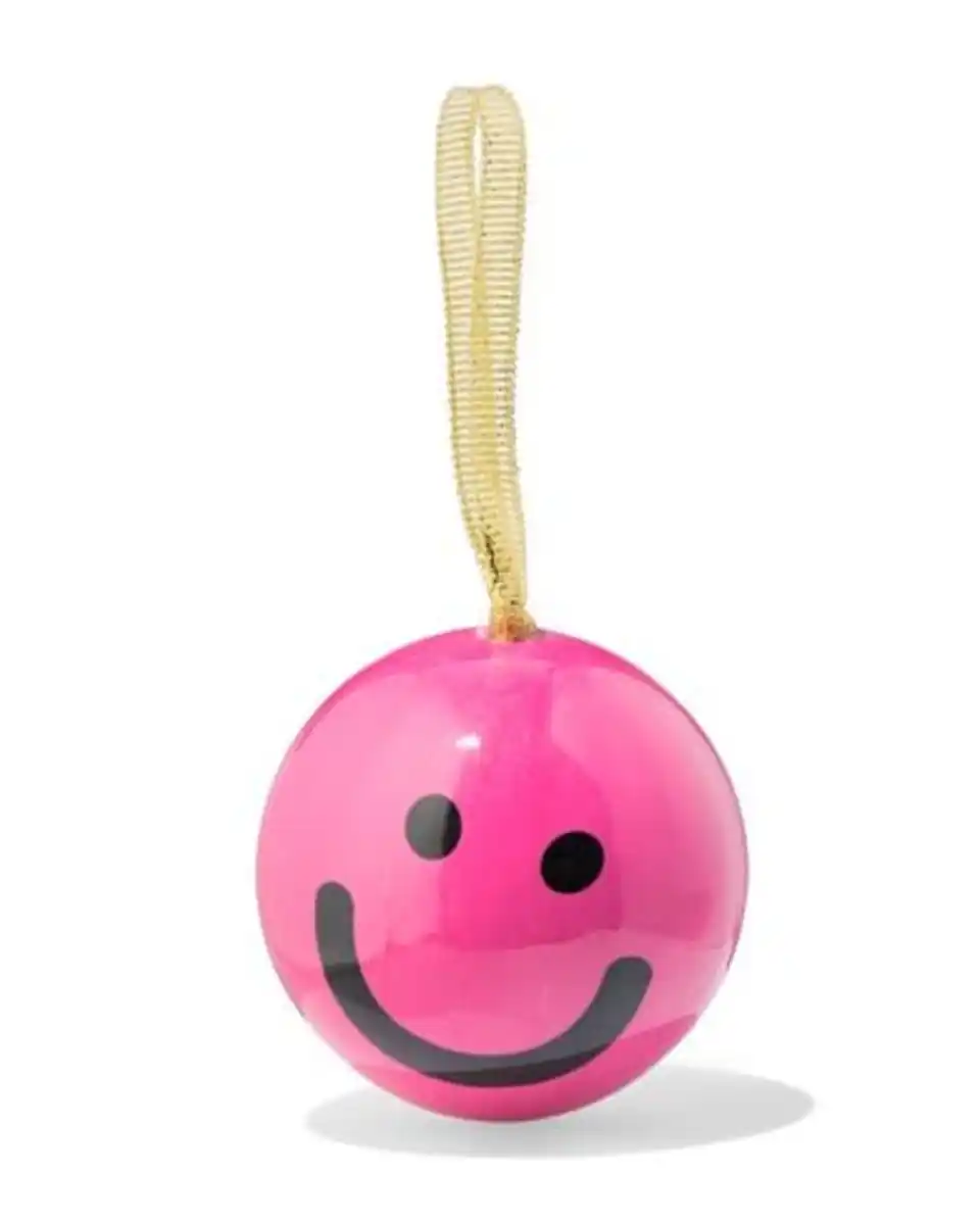 Bild 1 von Christbaumkugel 6 cm, Papier, Gesicht, rosa