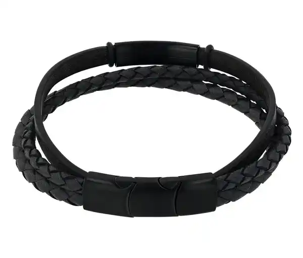 Bild 1 von Amor Edelstahl Armschmuck »Leder« für Herren