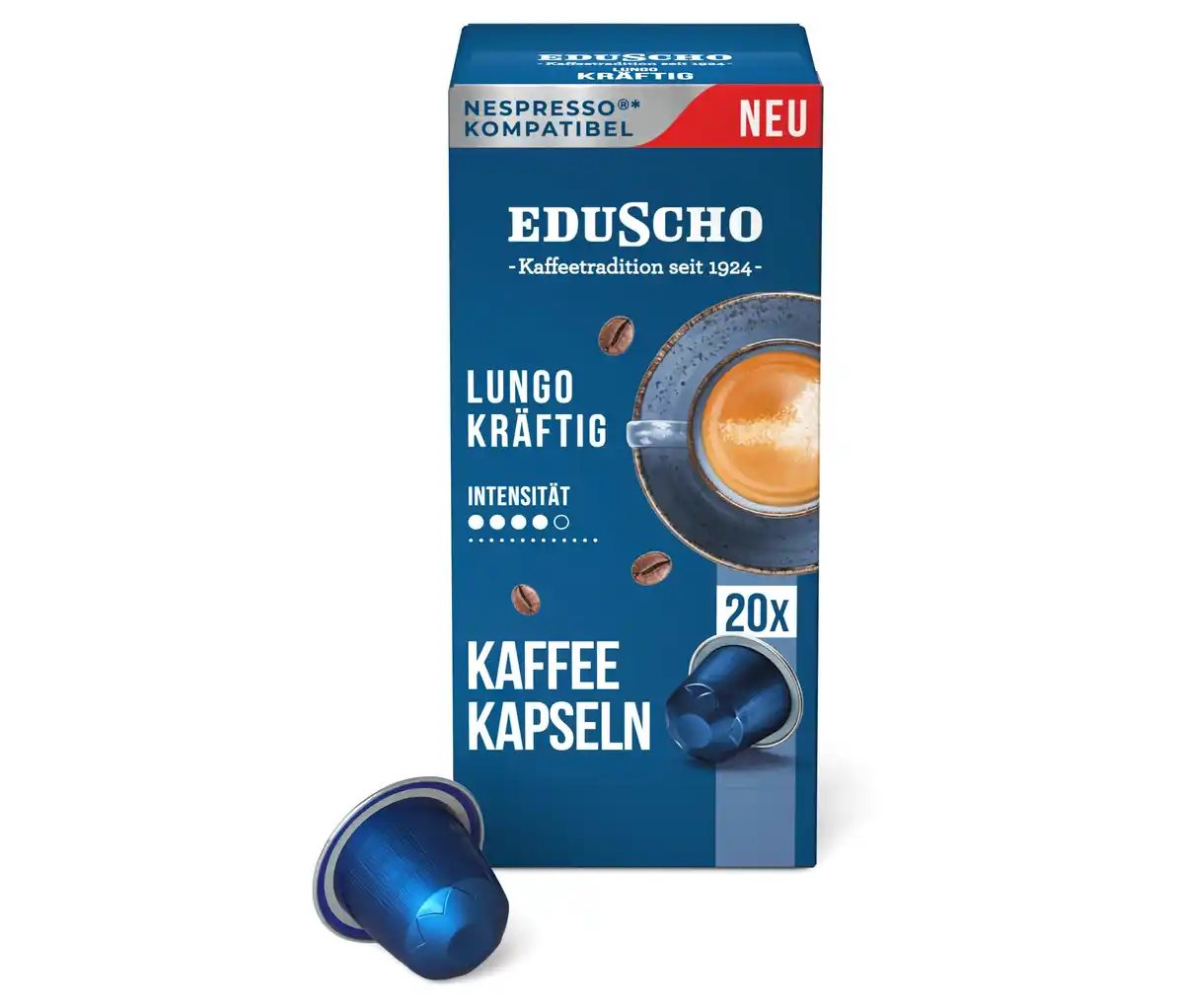 Bild 1 von Eduscho Lungo Kräftig - 20 Kapseln