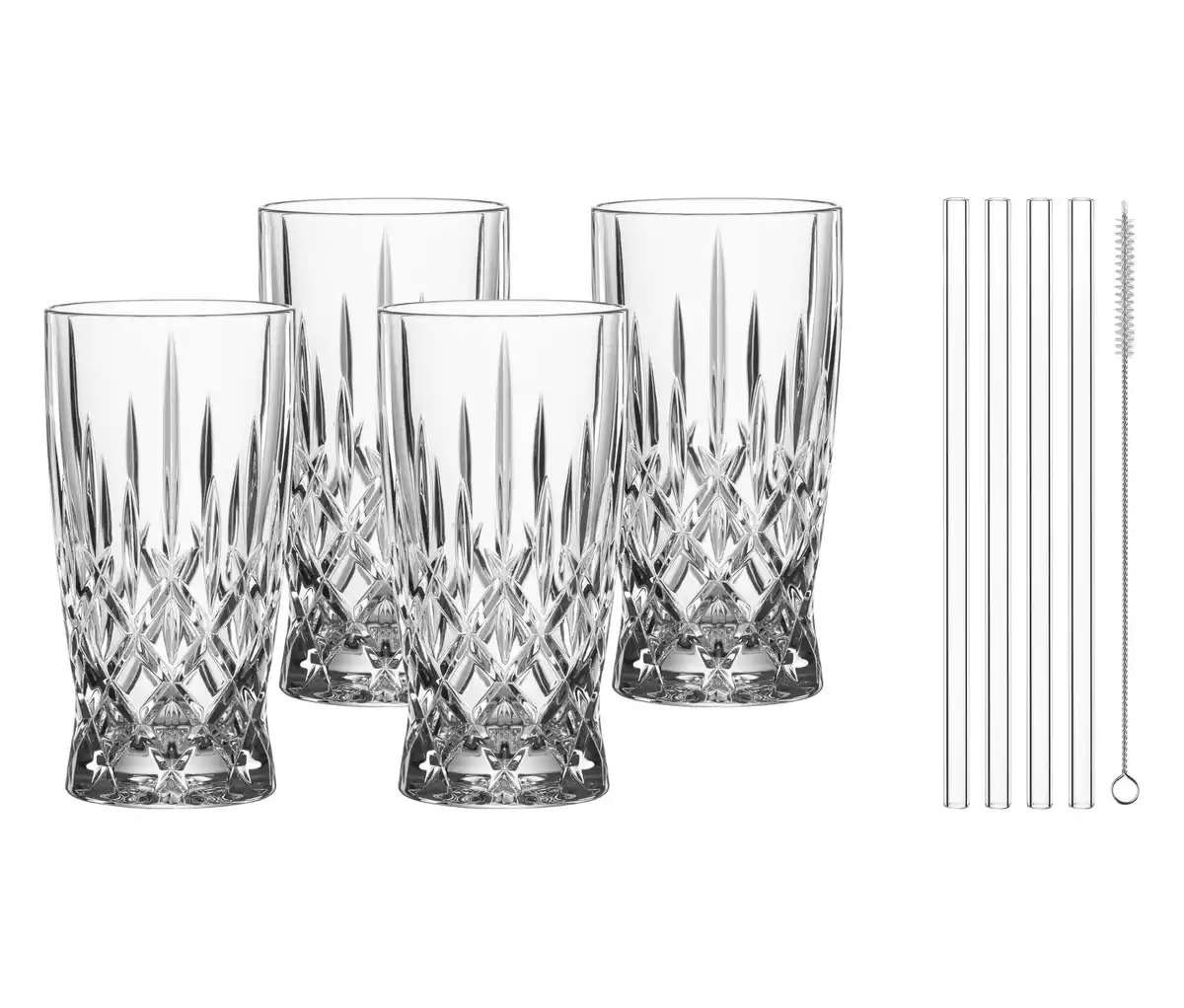 Bild 1 von 4 Nachtmann Latte Macchiato Gläser »Noblesse«, inkl. Glastrinkhalmen