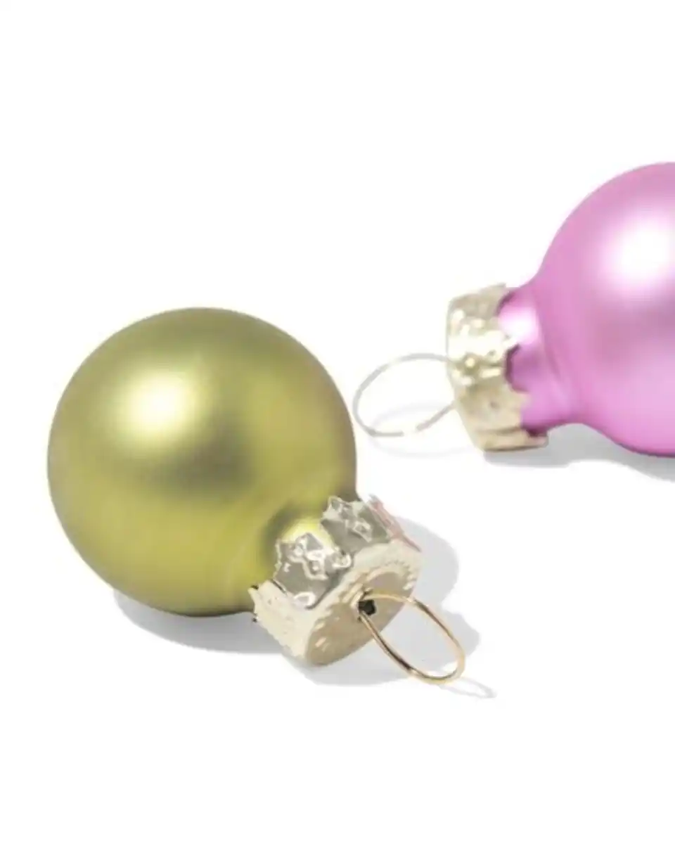 Bild 2 von Christbaumkugeln, 3,2 cm, Glas, Mini, mehrfarbig – 36 Stück