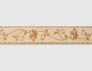 Tapetenborte Vinyl Blume braun