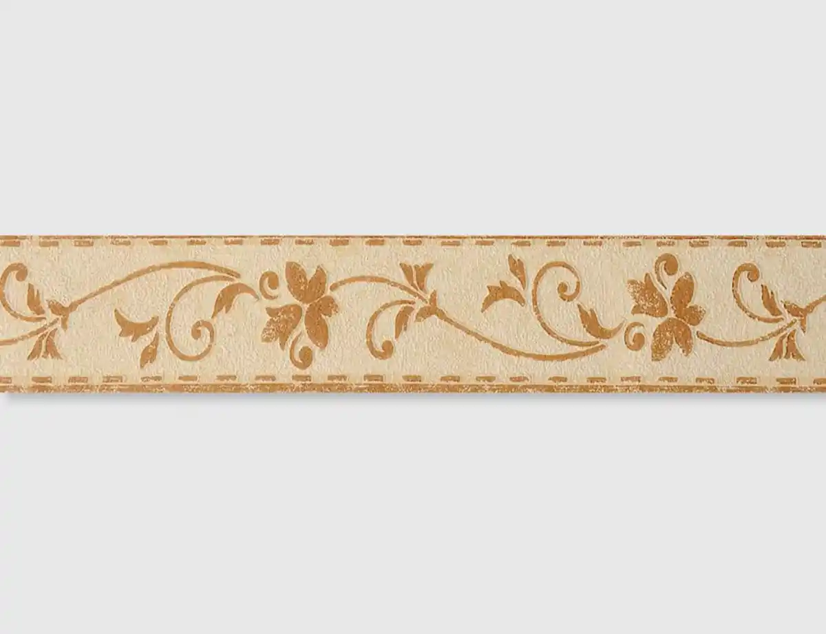 Bild 1 von Tapetenborte Vinyl Blume braun