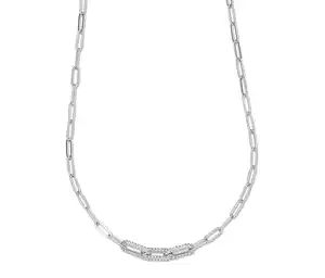 Kette mit Glaskristallsteinen »Paperlink«