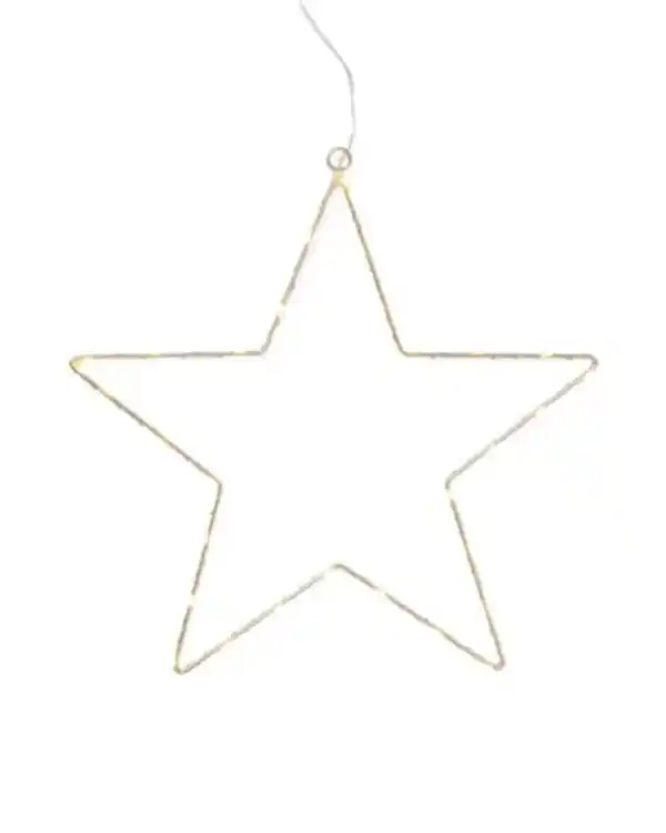 Bild 1 von Stern 28,5 × 28 cm mit 30 LED-Leuchten