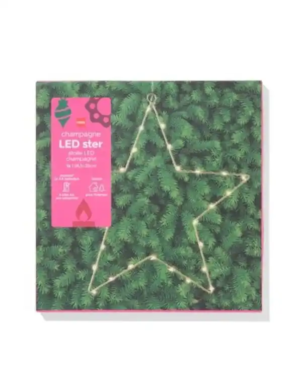 Bild 3 von Stern 28,5 × 28 cm mit 30 LED-Leuchten