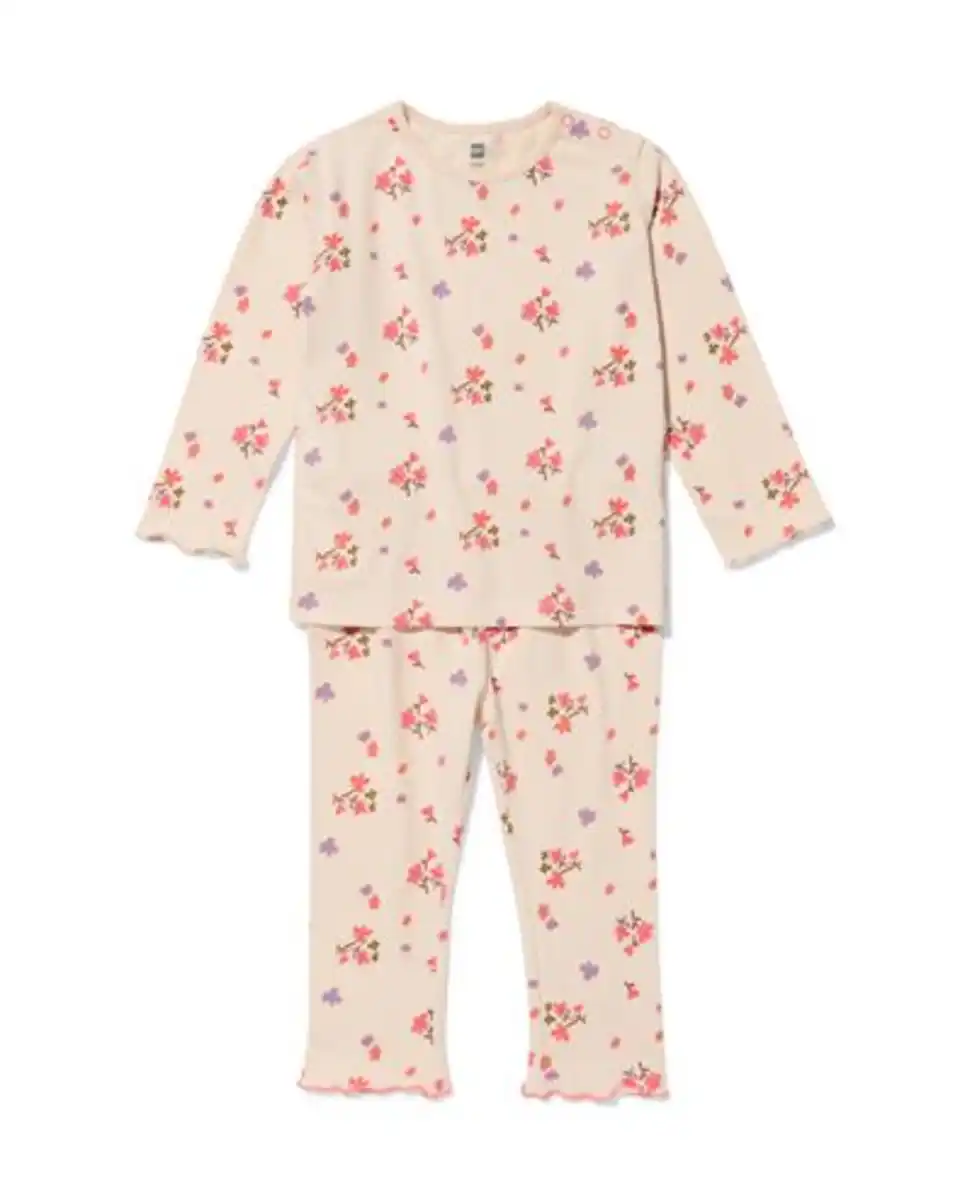 Bild 1 von Babyschlafanzug mit Blumen rosa