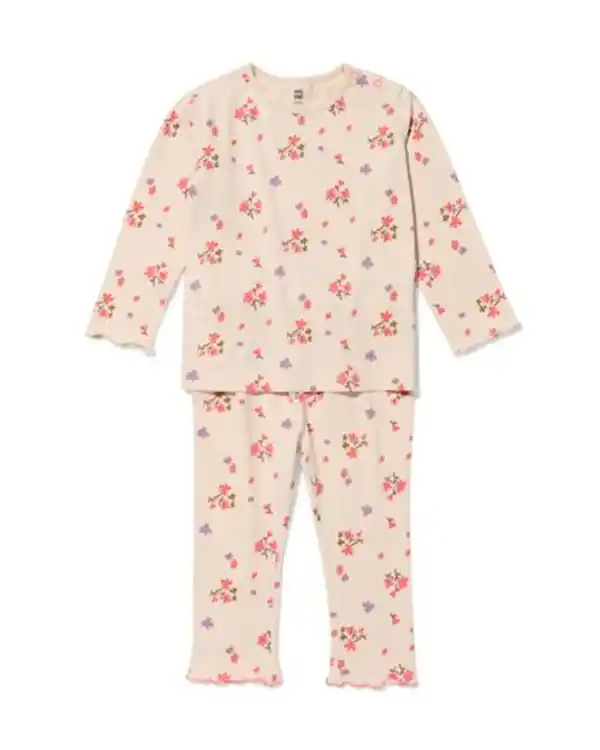 Bild 1 von Babyschlafanzug mit Blumen rosa