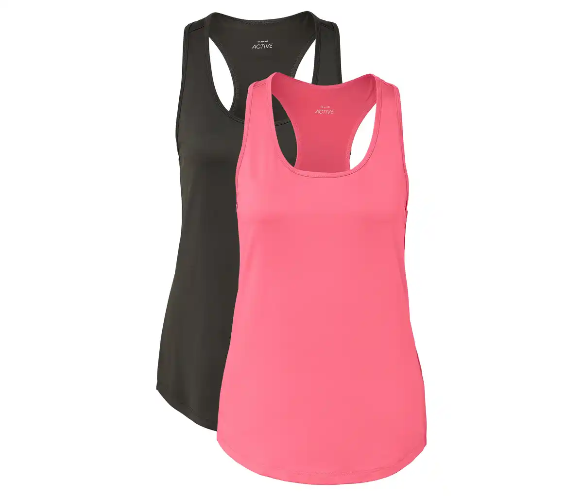 Bild 1 von 2 Funktionstops, rosa und olivgrün