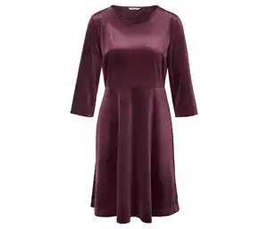 Kleid aus Stretch-Samt