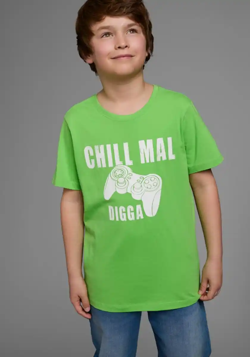 Bild 1 von KIDSWORLD T-Shirt CHILL MAL, Spruch, Grün