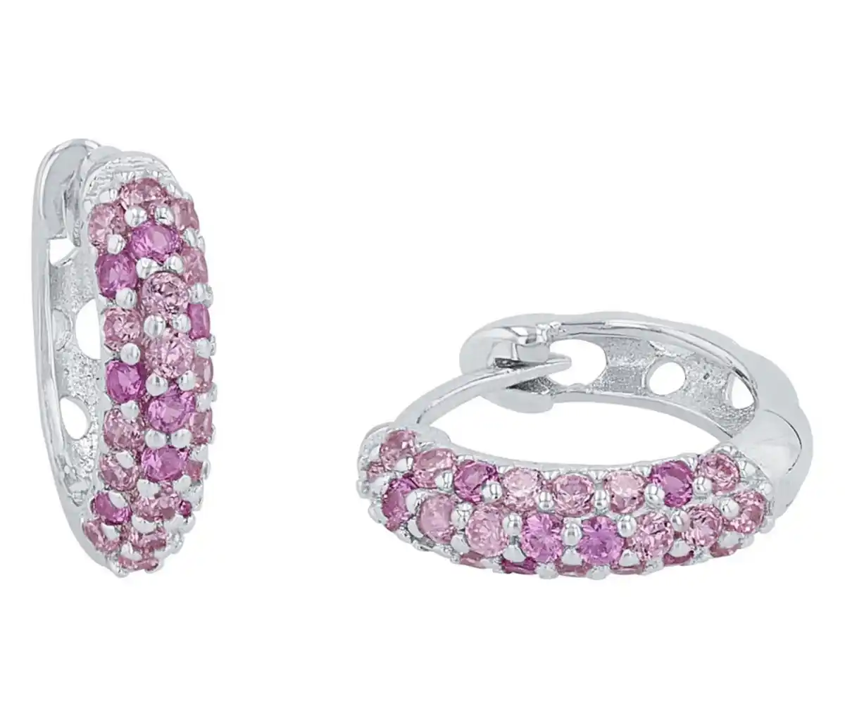 Bild 1 von Amor 925 Silber Kinder-Ohrschmuck »Zirkonia rosa«