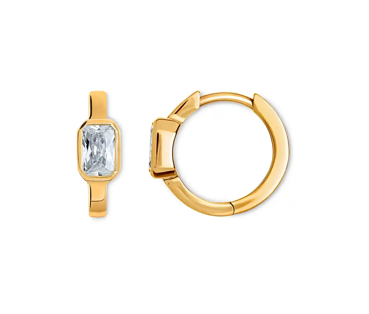 Bild 1 von 925 Silber Creolen »Baguette«